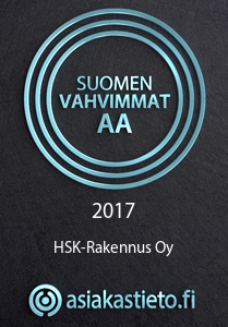 HSK-Rakennus Oy - Suomen vahvimmat AA 2017